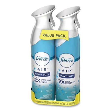 Qualitycare Air Freshner - Crisp Clean - 8.8 oz Aerosol Spray, 2PK QU3748152